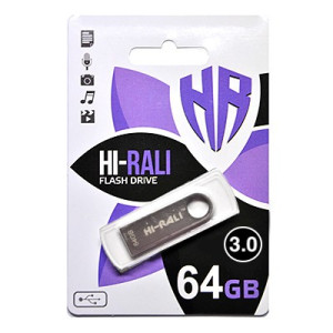 Флеш-накопитель USB3.0 64GB Hi-Rali Shuttle Series Silver (HI-64GB3SHSL) Флеш-накопитель USB3.0 64GB Hi-Rali Shuttle Series Silver (HI-64GB3SHSL)