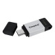 USB3.2 64GB Type-C Kingston DataTraveler 80 Grey/Black (DT80/64GB)