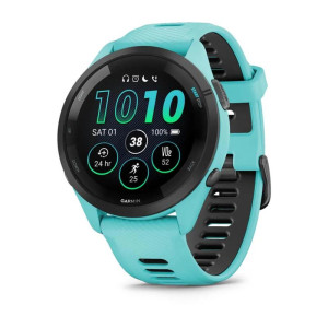 Смарт-годинник Garmin Forerunner 265 Black Bezel with Aqua Case and Aqua/Black Silicone Band (010-02810-52) Смарт-годинник Garmin Forerunner 265 Black Bezel with Aqua Case and Aqua/Black Silicone Band (010-02810-52)