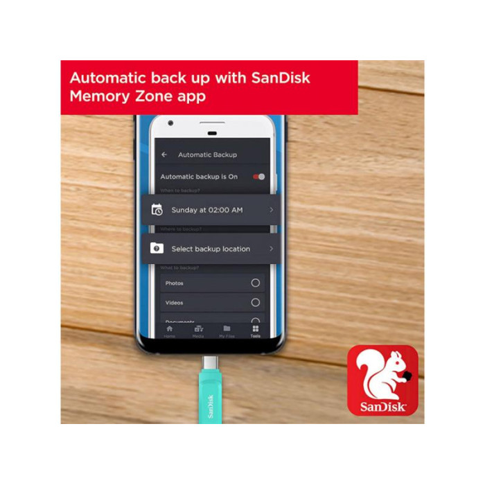 Флеш-накопичувач USB 64GB Type-C SanDisk Dual Drive Go Green (SDDDC3-064G-G46)