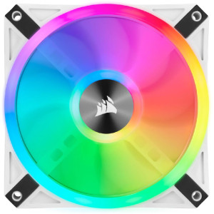 Вентилятор Corsair iCUE QL120 RGB (CO-9050103-WW), 120x120x25мм, 4-pin PWM, білий Вентилятор Corsair iCUE QL120 RGB (CO-9050103-WW), 120x120x25мм, 4-pin PWM, білий