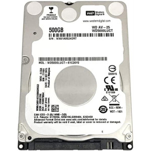 HDD 2.5" SATA 500GB WD AV-25 5400rpm 16MB (WD5000LUCT)