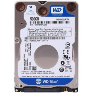 HDD 2.5" SATA 500GB WD Blue 5400rpm 8MB (WD5000LPVX)
