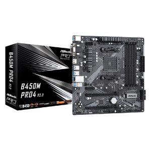 ASRock B450M Pro4 R2.0 Socket AM4 ASRock B450M Pro4 R2.0 Socket AM4