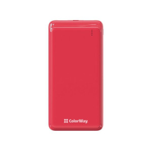 Универсальная мобильная батарея ColorWay Slim PD 10000mAh Red (CW-PB100LPG3RD-PD) Универсальная мобильная батарея ColorWay Slim PD 10000mAh Red (CW-PB100LPG3RD-PD)