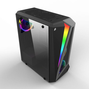 Корпус 1stPlayer R5-3R1 Color LED Black без БП Корпус 1stPlayer R5-3R1 Color LED Black без БП
