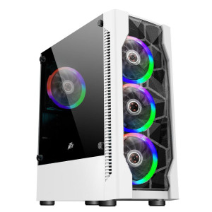 Корпус 1stPlayer D4-4R1-WH Color LED White без БП Корпус 1stPlayer D4-4R1-WH Color LED White без БП