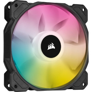 Вентилятор Corsair iCUE SP120 RGB Elite Performance (CO-9050108-WW), 120x120x25мм, 4-pin PWM, чорний
