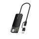 Концентратор Cabletime USB Type C-4 Port USB 3.0, 0.15 cm (CB03B)