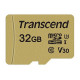 Карта пам`ятi MicroSDHC 32GB UHS-I/U3 Class 10 Transcend 500S + SD-adapter (TS32GUSD500S)
