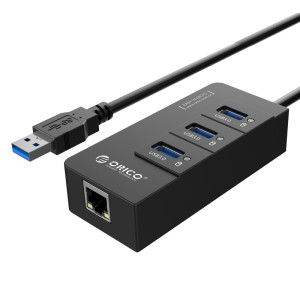 Концентратор USB3.0 Orico (CA912742) HR01-U3-V1-BK-BP Black 3хUSB3.0 + RJ45 Концентратор USB3.0 Orico (CA912742) HR01-U3-V1-BK-BP Black 3хUSB3.0 + RJ45
