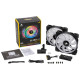 Вентилятор Corsair LL140 RGB Twin Pack (CO-9050074-WW), 140x140x25мм, 4-pin, чорний