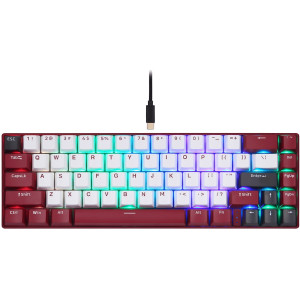 Клавіатура бездротова Motospeed BK67 Longhua Red Red (mtbk67rmr) Клавіатура бездротова Motospeed BK67 Longhua Red Red (mtbk67rmr)