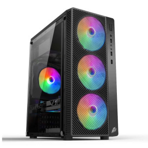 Корпус 1stPlayer A7-500BS-G6 Black 500W Корпус 1stPlayer A7-500BS-G6 Black 500W