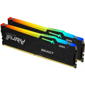 Модуль пам`яті DDR5 2x8GB/5200 Kingston Fury Beast RGB Black (KF552C40BBAK2-16) Модуль пам`яті DDR5 2x8GB/5200 Kingston Fury Beast RGB Black (KF552C40BBAK2-16)