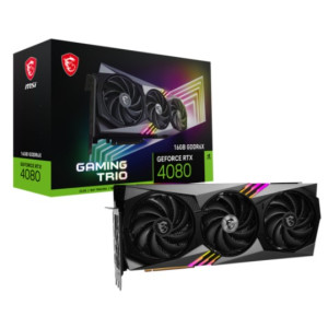 Видеокарта GF RTX 4080 16GB GDDR6X Gaming Trio MSI (GeForce RTX 4080 16GB GAMING TRIO) Видеокарта GF RTX 4080 16GB GDDR6X Gaming Trio MSI (GeForce RTX 4080 16GB GAMING TRIO)