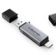 Кард-ридер Cabletime USB3.0 A + USB TYPE C, SD/TF, 5Gbps (CB46G)