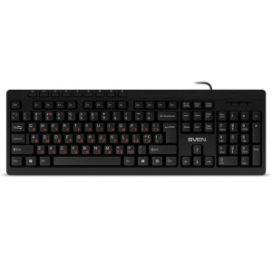 Клавіатура Sven KB-C3010 Ukr Black USB Клавіатура Sven KB-C3010 Ukr Black USB