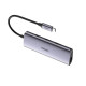 Концентратор USB Type-C Ugreen 3xUSB 3.0+RJ45 1000M Ethernet, Gray (60718)