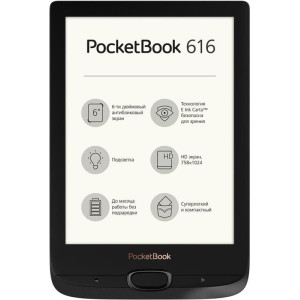 Електронна книга PocketBook 616 Black (PB616-H-CIS) Електронна книга PocketBook 616 Black (PB616-H-CIS)