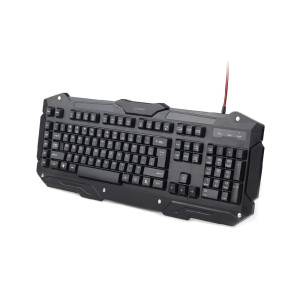 Клавиатура Gembird KB-UMGL-01-UA игровая, программируемая, подсветка, черная Клавиатура Gembird KB-UMGL-01-UA игровая, программируемая, подсветка, черная