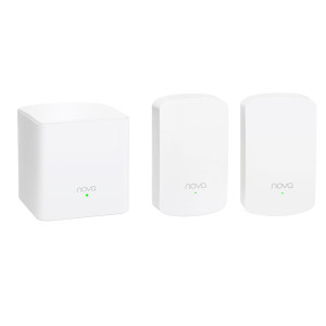 WiFi Mesh система Tenda Nova MW5 (MW5-KIT-3) (AC1200, 1xGE WAN/LAN, 1xGE LAN, Beamforming, MESH, MU-MIMO, 2 антени, 3-pack) WiFi Mesh система Tenda Nova MW5 (MW5-KIT-3) (AC1200, 1xGE WAN/LAN, 1xGE LAN, Beamforming, MESH, MU-MIMO, 2 антени, 3-pack)