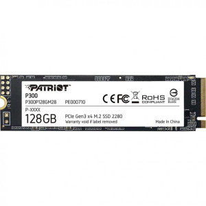 SSD 128GB Patriot P300 M.2 2280 PCIe NVMe 3.0 x4 TLC (P300P128GM28) SSD 128GB Patriot P300 M.2 2280 PCIe NVMe 3.0 x4 TLC (P300P128GM28)