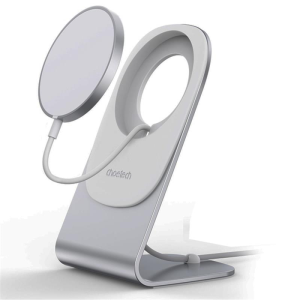 Беспроводное зарядное устройство для Choetech MagSafe Qi 15 Вт с алюминиевой подставкой (H047)