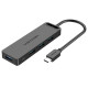 Концентратор Vention 4-Port з micro USB живленням 0.15M Black (TGKBB)