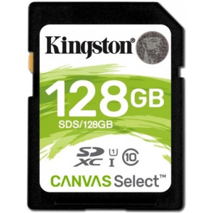 Карта пам`ятi SDXC 128GB UHS-I Class 10 Kingston Canvas Select (SDS/128GB) Карта пам`ятi SDXC 128GB UHS-I Class 10 Kingston Canvas Select (SDS/128GB)