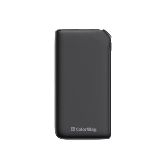 Універсальна мобільна батарея ColorWay Soft Touch 10000mAh Black (CW-PB100LPE3BK-PD)