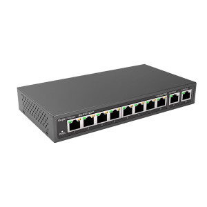 Коммутатор Ruijie Reyee RG-ES110D-P (8xFE PoE, 2xGE uplink, настольный, бесшумный, max PoE 110W) Коммутатор Ruijie Reyee RG-ES110D-P (8xFE PoE, 2xGE uplink, настольный, бесшумный, max PoE 110W)