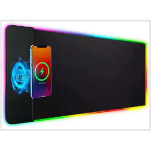 Коврик для мыши с беспроводным зарядным устройством Choetech (T543-F) RGB Illuminated 15W Wireless Charging Mouse Pad Коврик для мыши с беспроводным зарядным устройством Choetech (T543-F) RGB Illuminated 15W Wireless Charging Mouse Pad