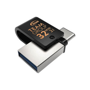 Флеш-накопичувач USB3.1 32GB OTG Type-C Team M181 Black (TM181332GB01) Флеш-накопичувач USB3.1 32GB OTG Type-C Team M181 Black (TM181332GB01)