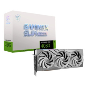 Видеокарта GF RTX 4080 16GB GDDR6X Gaming X Slim White MSI (GeForce RTX 4080 16GB GAMING X SLIM WHITE) Видеокарта GF RTX 4080 16GB GDDR6X Gaming X Slim White MSI (GeForce RTX 4080 16GB GAMING X SLIM WHITE)