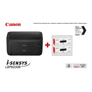 Принтер А4 Canon i-SENSYS LBP6030B (8468B042AA) + 2 картриджа Canon 725 Принтер А4 Canon i-SENSYS LBP6030B (8468B042AA) + 2 картриджа Canon 725