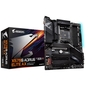Материнская плата Gigabyte X570S Aorus Elite AX Socket AM4 Материнская плата Gigabyte X570S Aorus Elite AX Socket AM4