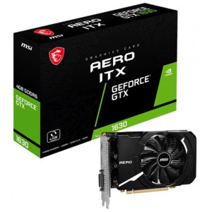 Видеокарта GF GTX 1630 4GB GDDR6 Aero ITX MSI (GeForce GTX 1630 AERO ITX 4G) Видеокарта GF GTX 1630 4GB GDDR6 Aero ITX MSI (GeForce GTX 1630 AERO ITX 4G)