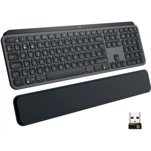 Клавіатура бездротова Logitech MX Keys Plus Advanced Wireless Illuminated Keyboard with Palm Rest Graphite UA (920-009416)
