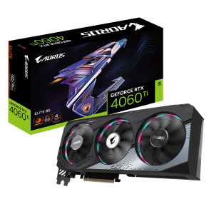 Відеокарта GF RTX 4060 Ti 8GB GDDR6 Aorus Elite Gigabyte (GV-N406TAORUS E-8GD) Відеокарта GF RTX 4060 Ti 8GB GDDR6 Aorus Elite Gigabyte (GV-N406TAORUS E-8GD)