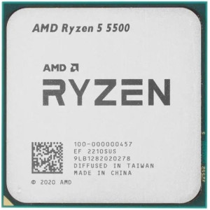 Процесор AMD Ryzen 5 5500 (3.6GHz 16MB 65W AM4) Tray (100-000000457) Процесор AMD Ryzen 5 5500 (3.6GHz 16MB 65W AM4) Tray (100-000000457)