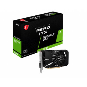 Видеокарта GF GTX 1630 4GB GDDR6 Aero ITX OC MSI (GeForce GTX 1630 AERO ITX 4G OC) Видеокарта GF GTX 1630 4GB GDDR6 Aero ITX OC MSI (GeForce GTX 1630 AERO ITX 4G OC)