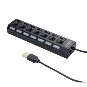 Концентратор Gembird 7 ports USB2.0 (UHB-U2P7-03) Концентратор Gembird 7 ports USB2.0 (UHB-U2P7-03)