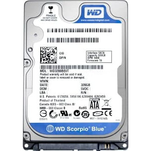 HDD 2.5" SATA 500GB WD Scorpio Blue, 8Mb, 5400rpm (WD5000BPVT)