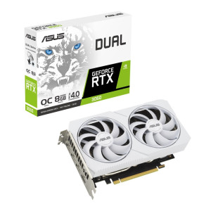 Видеокарта GF RTX 3060 8GB GDDR6 Dual OC White Asus (DUAL-RTX3060-O8G-WHITE) Видеокарта GF RTX 3060 8GB GDDR6 Dual OC White Asus (DUAL-RTX3060-O8G-WHITE)