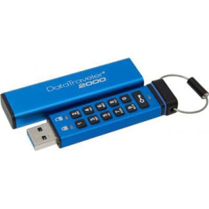 USB3.1 32GB Kingston DataTraveler 2000 Keypad 256bit AES Hardware Encrypted (DT2000/32GB) USB3.1 32GB Kingston DataTraveler 2000 Keypad 256bit AES Hardware Encrypted (DT2000/32GB)