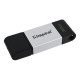 Флеш-накопитель USB3.2 32GB Type-C Kingston DataTraveler 80 Grey/Black (DT80/32GB)