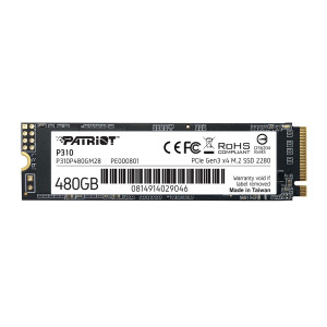Накопитель SSD 480GB Patriot P310 M.2 2280 PCIe NVMe 4.0 x4 TLC (P310P480GM28) Накопитель SSD 480GB Patriot P310 M.2 2280 PCIe NVMe 4.0 x4 TLC (P310P480GM28)