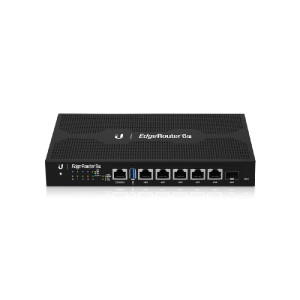 Маршрутизатор Ubiquiti EdgeRouter ER-6P (Quad-Core 1 GHz/1GB, 5x1GE, 1xSFP, passive poe) Маршрутизатор Ubiquiti EdgeRouter ER-6P (Quad-Core 1 GHz/1GB, 5x1GE, 1xSFP, passive poe)