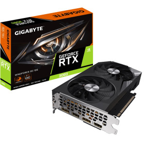 Відеокарта GF RTX 3060 12GB GDDR6 WindForce OC Gigabyte (GV-N3060WF2OC-12GD) Відеокарта GF RTX 3060 12GB GDDR6 WindForce OC Gigabyte (GV-N3060WF2OC-12GD)